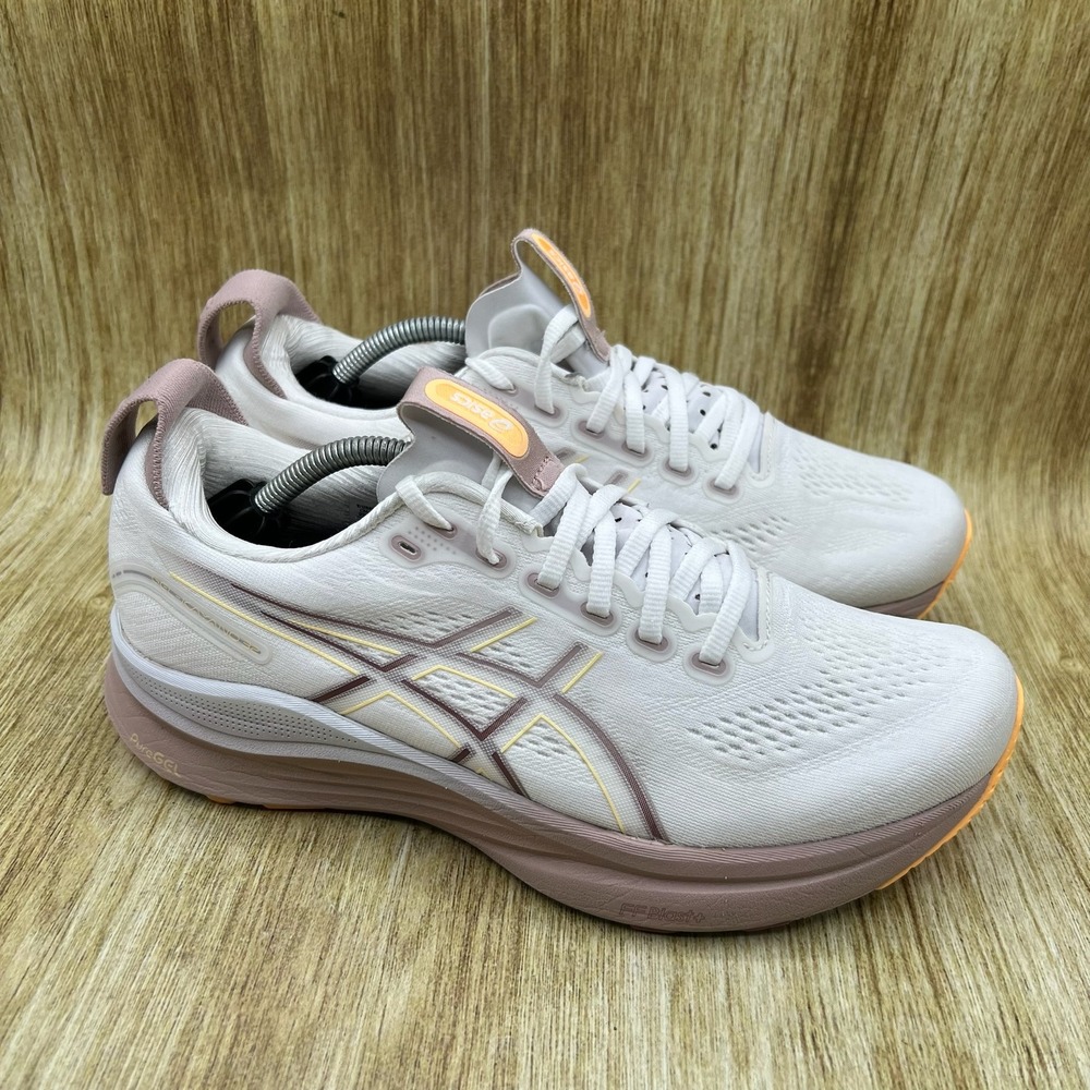 ASICS Gel-Kayano 32 Running Shoes Women's Size 8.5 Wide White Pink 1012B839